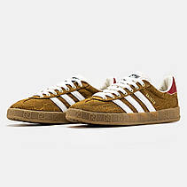 Чоловічі кросівки Adidas Gazelle Gucci Original GG Beige Brown 707850 UWV20 7162/HQ8850, фото 5