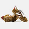 Чоловічі кросівки Adidas Gazelle Gucci Original GG Beige Brown 707850 UWV20 7162/HQ8850, фото 8