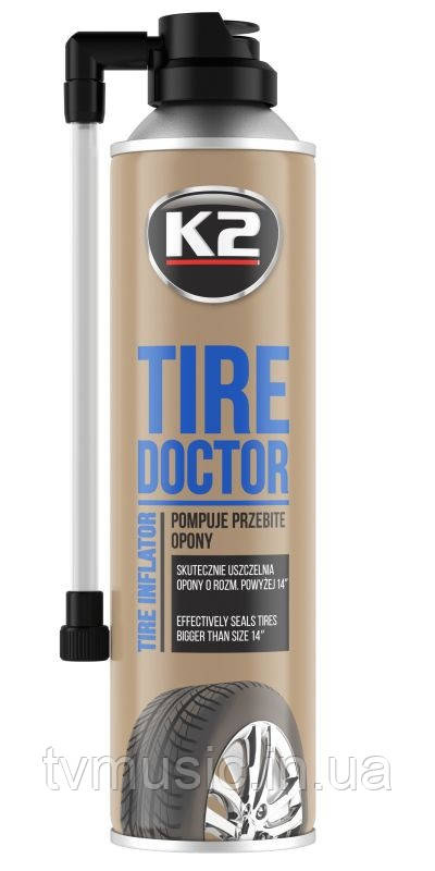 Герметик для усунення проколів шин K2 Tire Doctor 535 мл (B311)