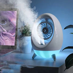 Настільний usb вентилятор на акумуляторі тихий, Портативний мінікондиціонер вентилятор акумуляторний
