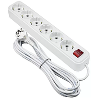 Подовжувач 6 г із/з + вимикач ПВС 3х1,5 5 м SOKOL