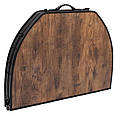 Стіл Bo-Camp Woodbine Oval 100x70 cm Black/Wood look (1404185), фото 7