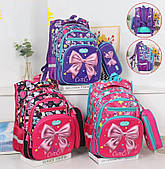 Шкільний рюкзак з ортопедичною спинкою для дівчинки БАНТИК