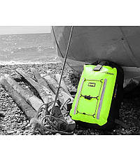 Герморюкзак OverBoard Pro-Vis Waterproof Backpack 30L, Hi-vis yellow (OB1147HVY-EU), фото 3