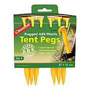 Кілочки Coghlans ABS Tent Pegs 6" 6 Pack, Yellow (CHL.9306)