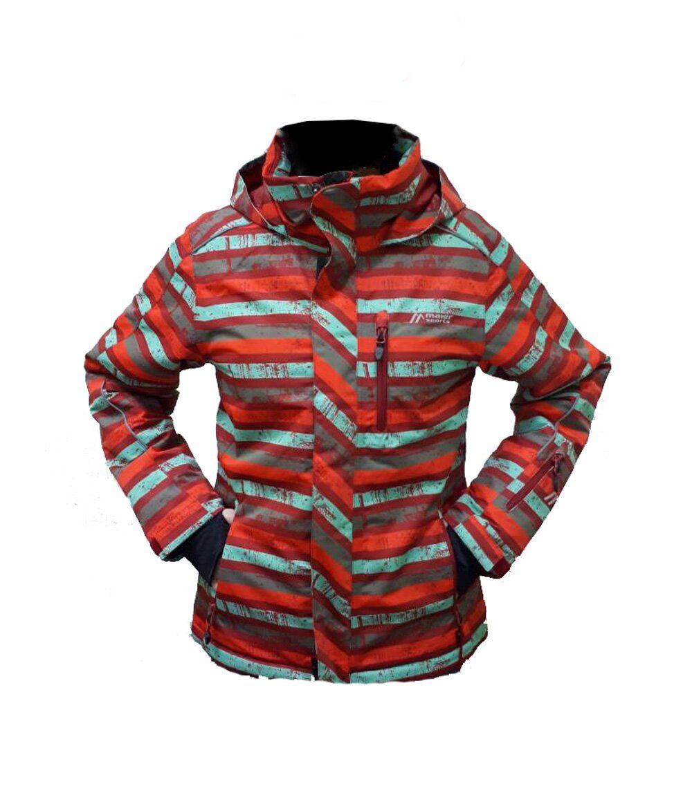 Гірськолижна куртка Maier Sports Cody Girls, 128, Red/green allover (310277.1283.128)
