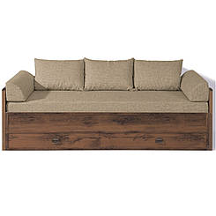 Ліжко трансформер з матрацом та подушками ВМК (БРВ) Індіана JLOZ80/160 79-154х202 см Дуб шутер (GRB-1566)