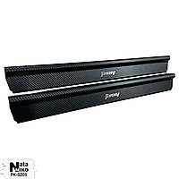 Захист порогів - накладки на пороги Suzuki JIMNY з 1998 р. (Premium carbon)