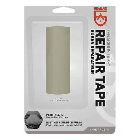 Ремонтна стрічка Gear Aid by McNett Tenacious Repair Tape 7.5 cm x 50 cm, Grey (GA 10696-010), фото 1
