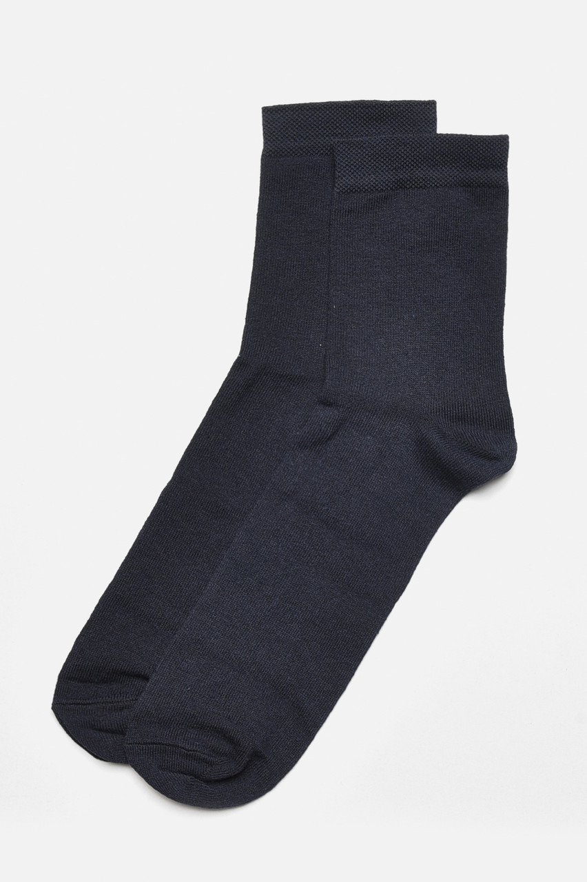 Шкарпетки чоловічі демісезонні темно-синього кольору р.43/44 184285S, фото 1
