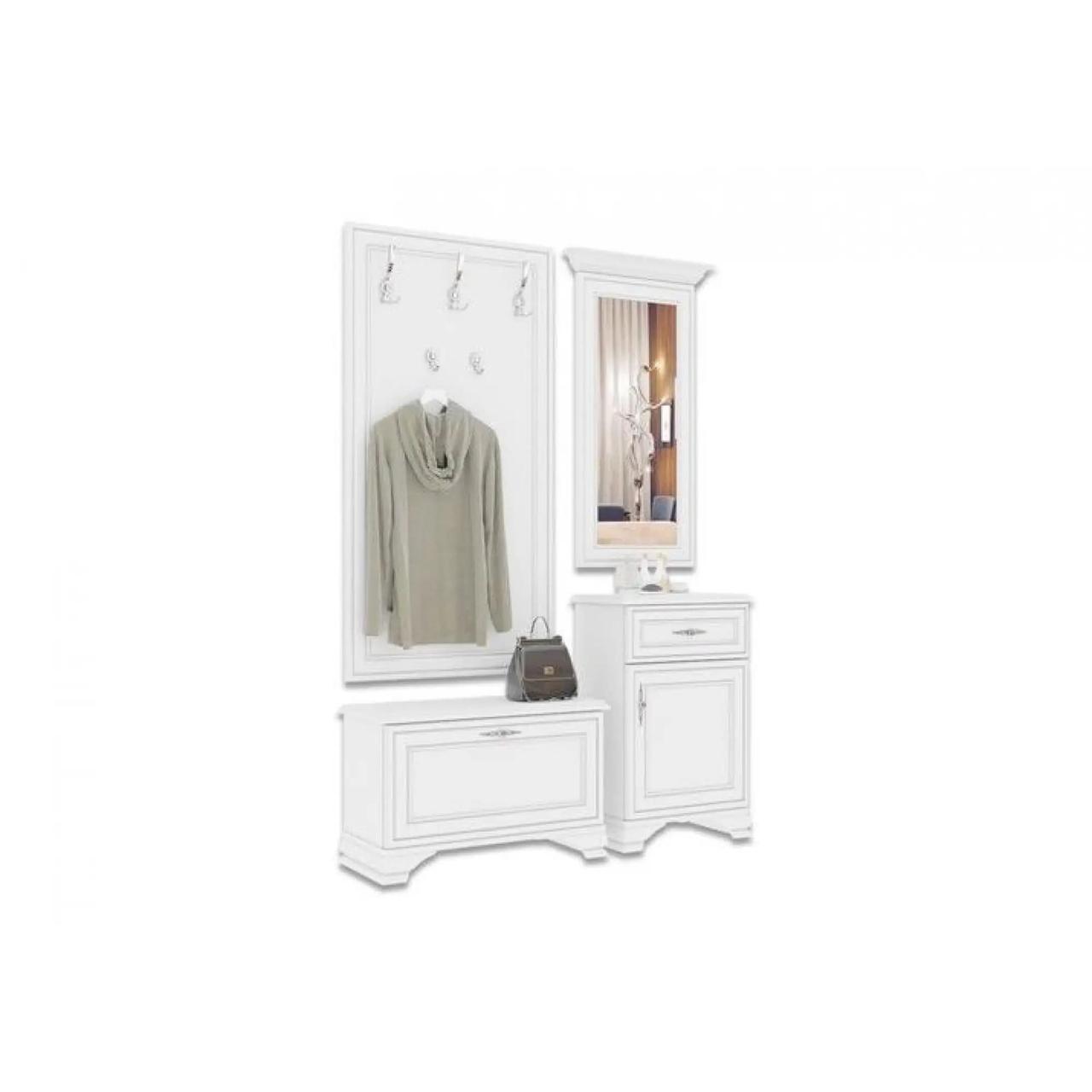 Набір меблів в передпокій ВМК (БРВ) Кентукі Білий альпійський (GRB-1857), фото 1