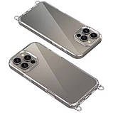 Чохол TPU Transparent with Straps для Apple iPhone 15 Pro (6.1") Light Purple, фото 7