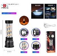 Ліхтар ручний 2811-LED+COB світильник Li-Ion акумулятор ЗУ Type-C ліхтарик акумуляторний