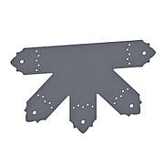 З'єднувач декоративний перфорований 5-променевий (430х260х80х2мм) ТМ "KOLCHUGA" (Кольчуга) (40312098)