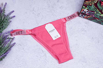 Труси жіночі американка Love Secret красиві жіночі труси Dyana зі стразами, розмір SM, яскраво-рожевий