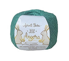 AvantiYarn ANGORA 30 (Аванті Ярн Ангора 30) № H85 зеленка (Пряжа ангора, нитки для в'язання)