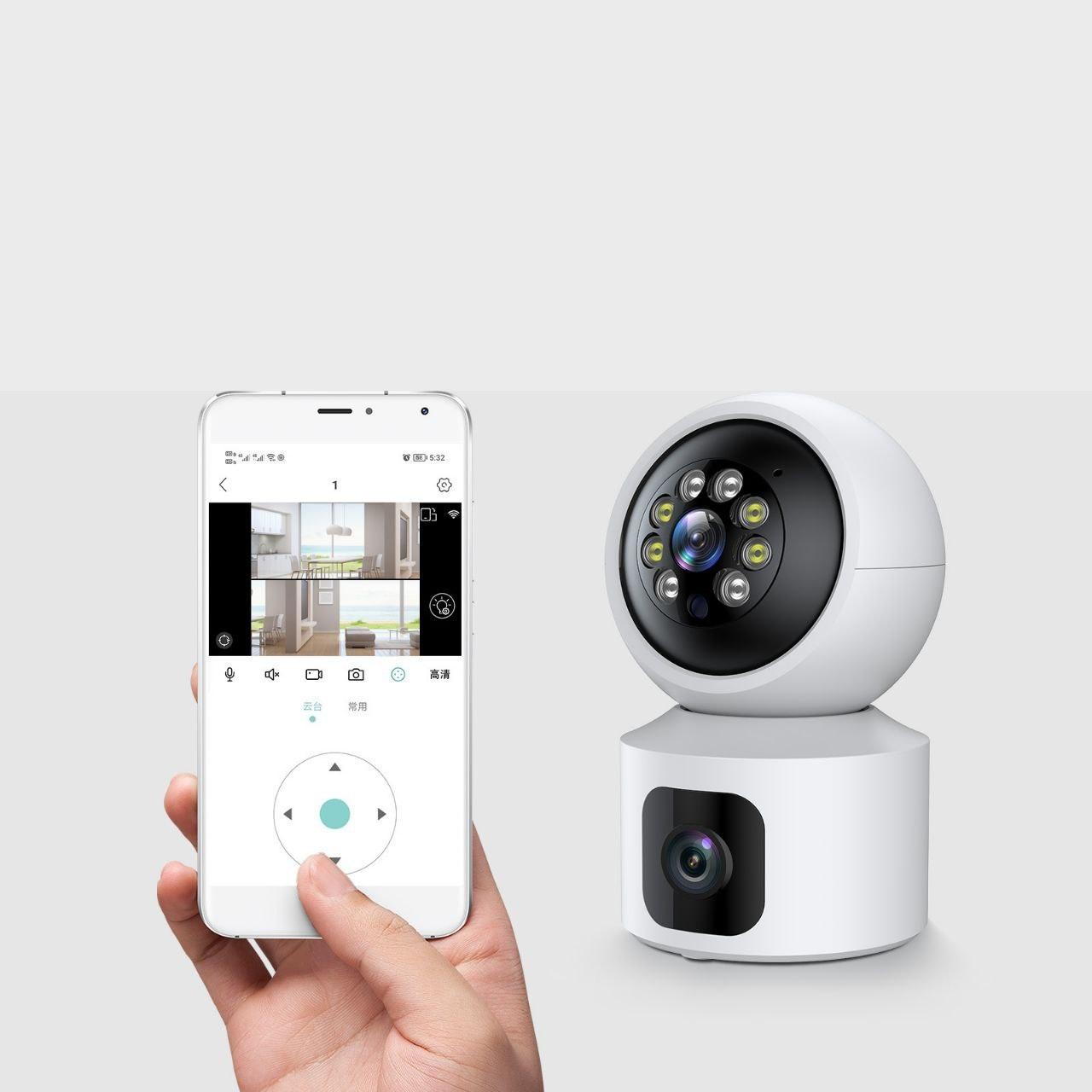 4 Mp Wi-Fi IP камера з АР hotspot і Auto tracking Hiseeu YooSee dual lens. YooSee