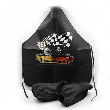 Фартух дитячий для творчості з нарукавниками Avto і двома кишенями Josef Otten