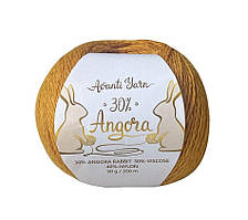 Avanti Yarn ANGORA 30 (Аванті Ярн Ангора 30) № H98 куркума (Пряжа ангора, нитки для в'язання)