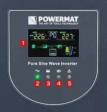 Аварійне джерело живлення UPS LCD 3000VA 2400W PM-UPS-3000MP, фото 6