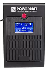 Аварійне джерело живлення UPS LCD 1200VA 720W 2X 7AH PM-UPS-2000M, фото 5