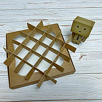 *10 шт* / Перегородка для цукерок / 200х200х30 мм / 25 осередків / Маленьк / Крафт