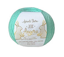 Avanti Yarn ANGORA 30 (Аванті Ярн Ангора 30) № H96 бірюзовий (Пряжа ангора, нитки для в'язання)