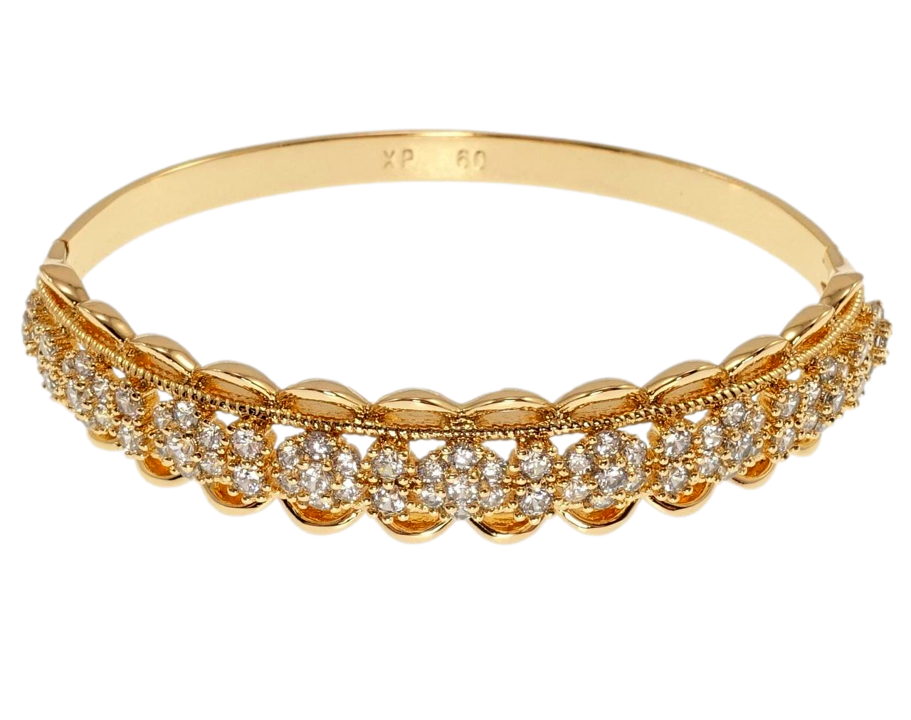 Браслет Xuping Позолота 18K "Квітковий настрій" ø 6см
