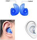 Беруші для плавання, купання, басейну Silenta Swim-Pro Blue (Black case), фото 7