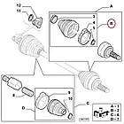 Пильник шруса зовнішній 30x105 Fiat Ducato 250, Peugeot Boxer 3, Citroen Jumper 3 (2006-2014), 71771154, 3293E, фото 3
