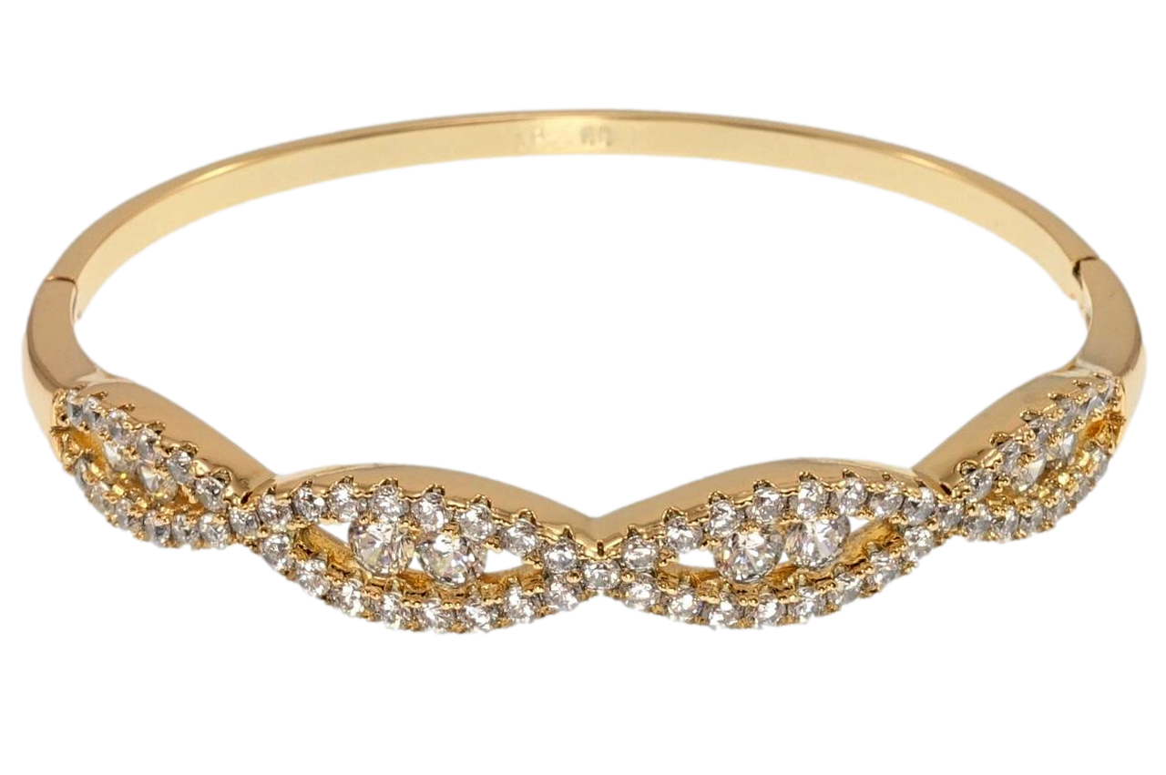 Браслет Xuping Позолота 18K "Чарівний блиск" ø 6см