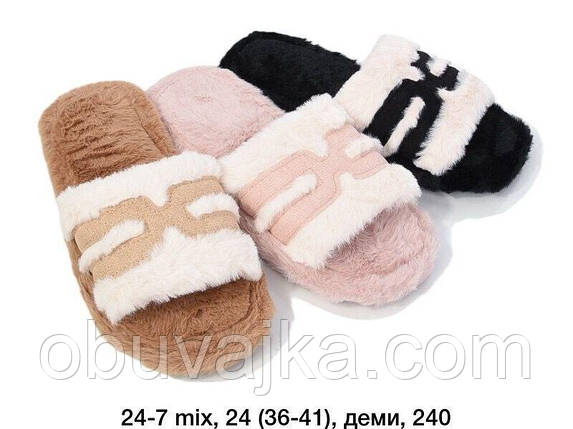 Зимове взуття оптом Кімнатні зимові капці 2024 бренду Lucky Line (рр. 36-41), фото 1