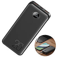 Зовнішній акумулятор Power Bank XO PR239 22.5 W 20000 mAh 2*USB 1*Type-C Black