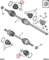 Пильник шруса зовнішній 29x98 на Fiat Ducato 250, Peugeot Boxer, Citroen Jumper (2006-2014), 71771153, 3293E1