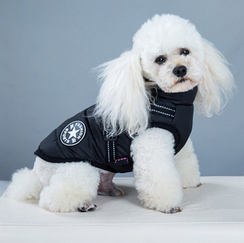 Теплий жилет для собаки S чорний