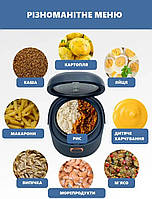 Автомобільна мультиварка 2 Літри 12-24-220 Вольти мультиварка для далекобійника від прикурювача вантажівки