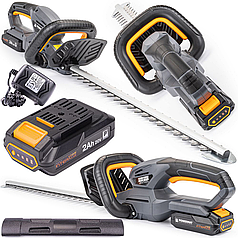 Кущоріз для живоплоту 20 В, 2 Аг, 450 мм, 1200 об/хв Powermat PM0759 акумуляторний
