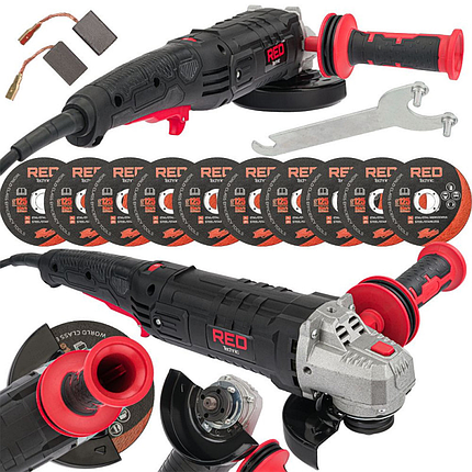 Шліфмашини орбітальні 125 мм, 1500 Вт, 16 мм Red Technic RTSZK0069 шліфувальна машина, фото 1