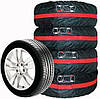 Чохли для шин коліс автомобіля для зберігання R15-R18 4 штуки з ручками, фото 7
