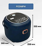 Автомобільна мультиварка 2 Літри 12-24-220 Вольти мультиварка для далекобійника від прикурювача вантажівки, фото 2