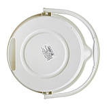 Відро пластикове 5 літрів харчове ЛЮКС слонова кістка Ø 25 см h=17 см (ПолімерАгро), фото 3