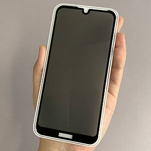 Захисне скло для Huawei Y5 2019 приватне антишпигун скло на телефон хуавей y5 2019 чорне prv