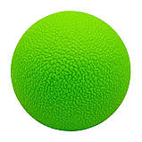 Масажний м'ячик EasyFit TPR 6 см зелений, фото 2