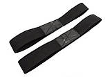 Лямки атлетичні EasyFit для турніка та поперечини чорні, фото 3