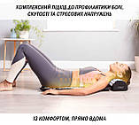 Масажний килимок Easyfit з подушкою (аплікатор Кузнєцова) Чорний з білим, фото 5