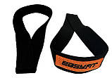 Лямки атлетичні EasyFit Delta для станової тяги чорні, фото 3