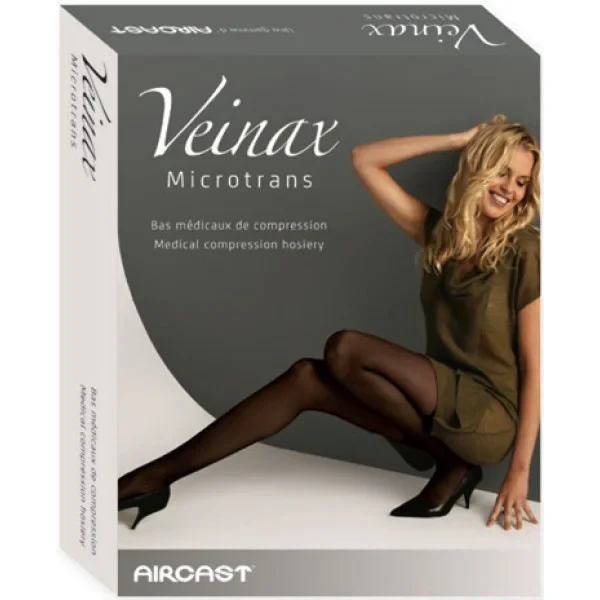 Панчохи компресійні медичні стандартні 2 клас (бежевий) Transparent Veinax Microtranse