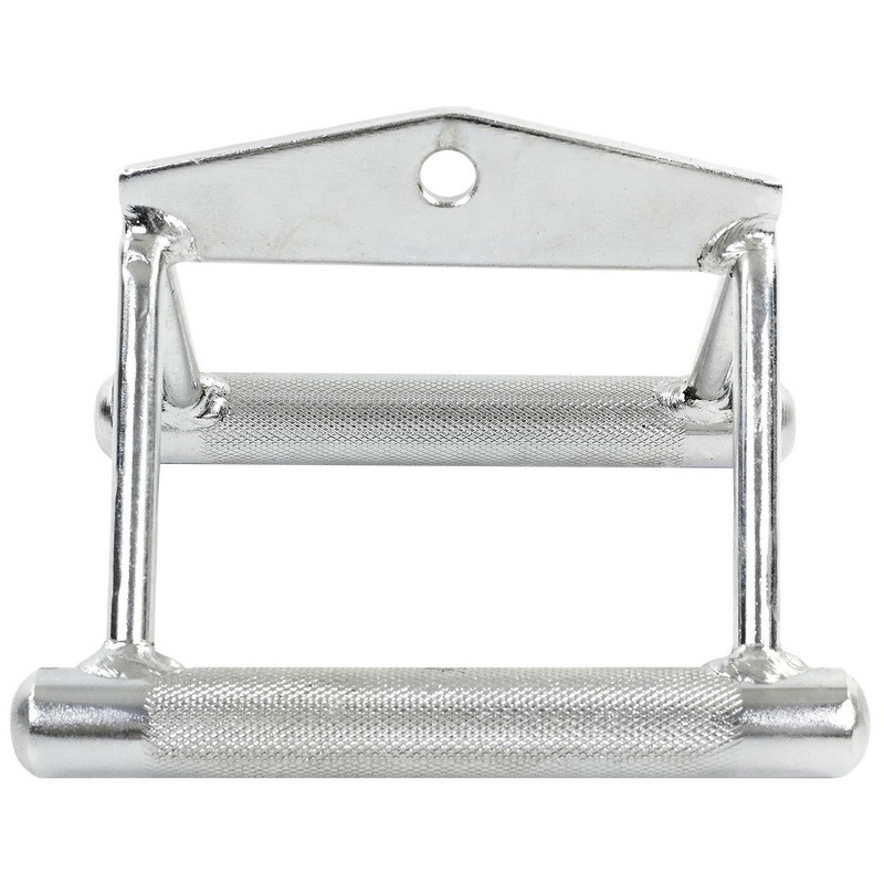 Ручка для нижньої тяги подвійна EasyFit хромована, фото 1