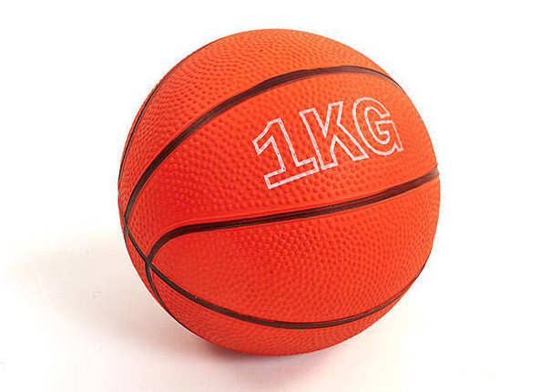 Медичний м'яч EasyFit RB 1 кг – слембол без відскоку для тренувань у залі., фото 1