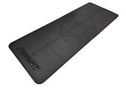 EasyFit Pro – довгий чорний каучуковий йога-мат 5 мм для професійного використання.